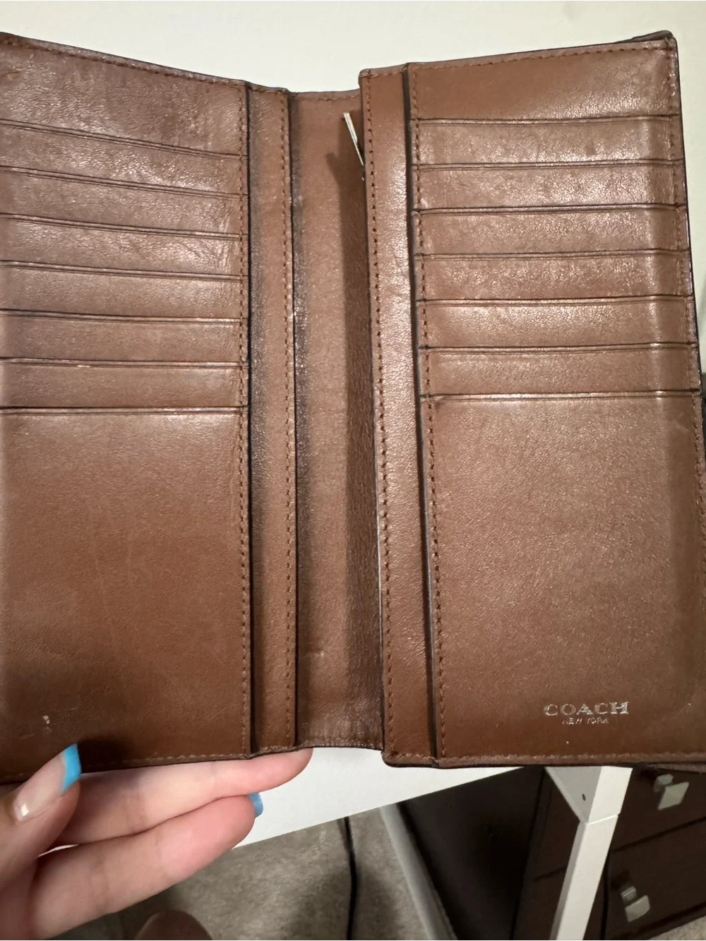 Coach croc embossed